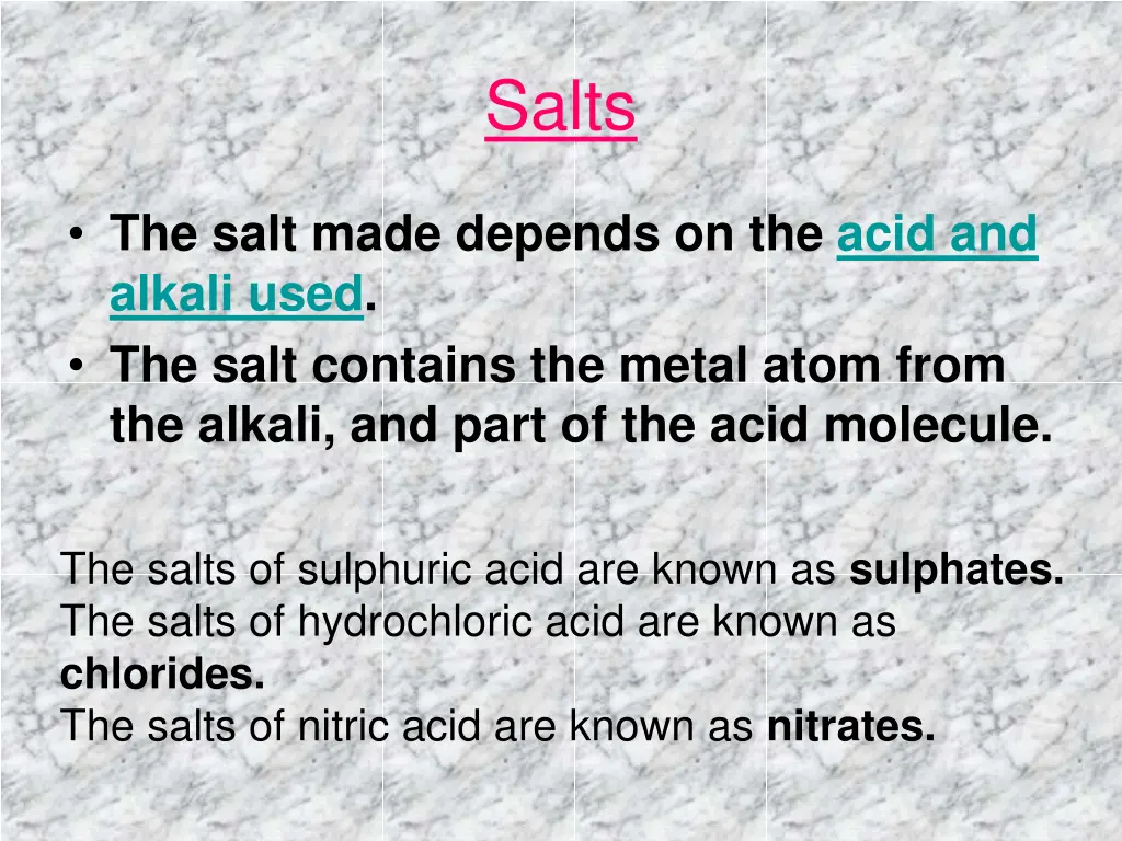 salts