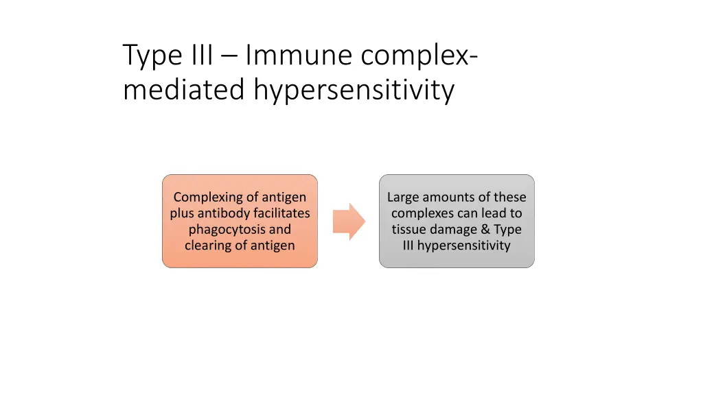 type iii immune complex mediated hypersensitivity