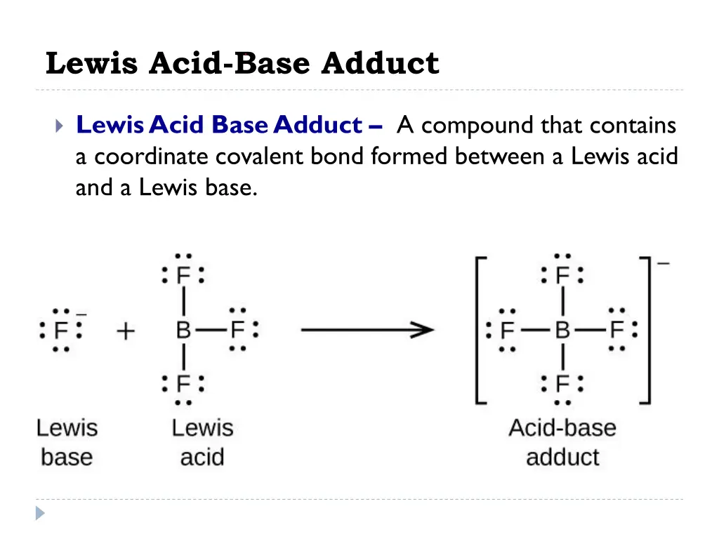 lewis acid base adduct