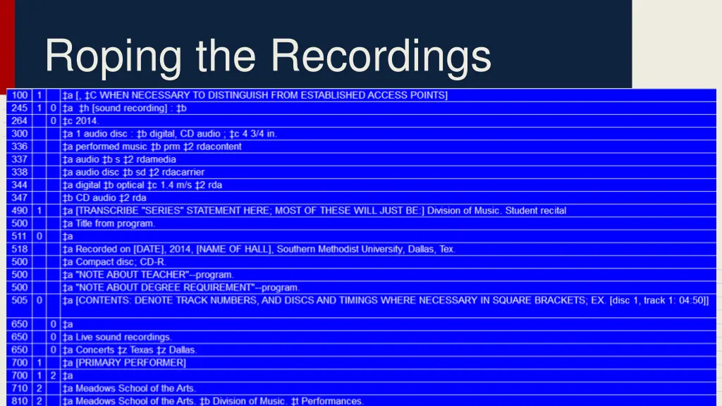 roping the recordings 2