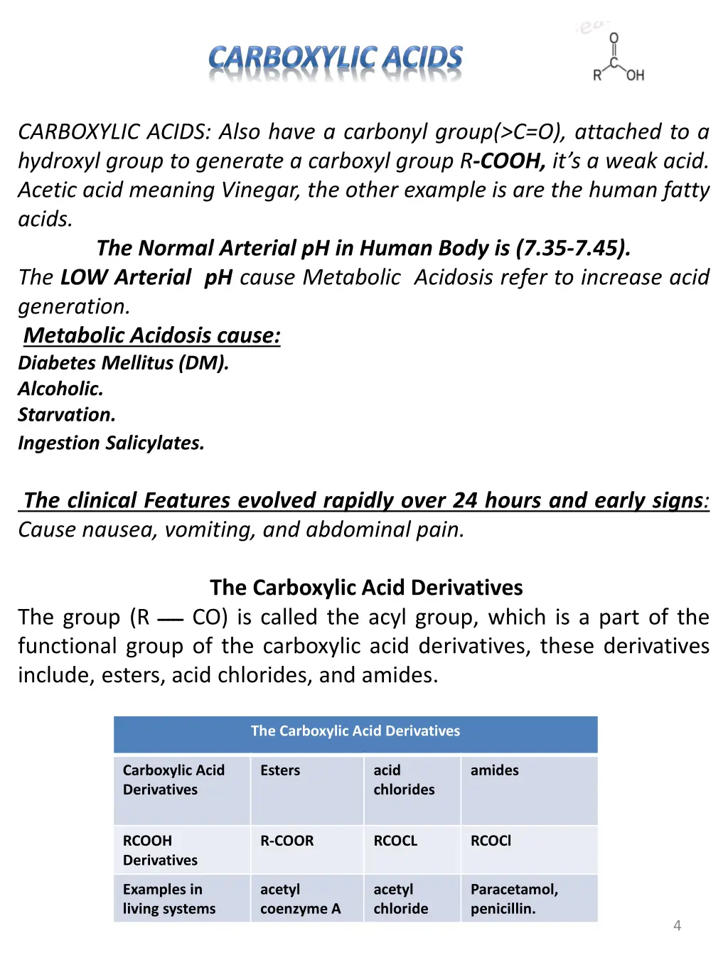 carboxylic acids also have a carbonyl group