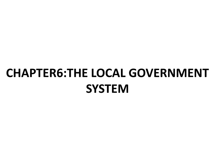 chapter6 the local government system