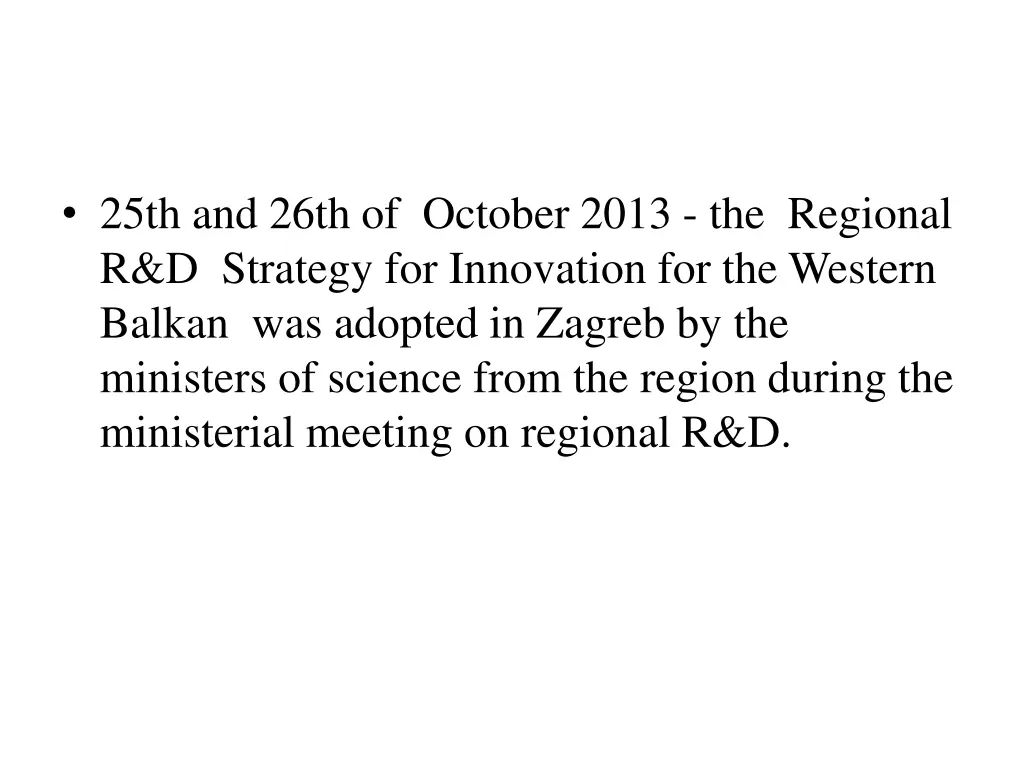 25th and 26th of october 2013 the regional