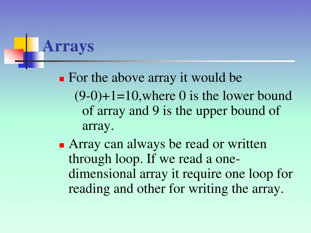 arrays 3