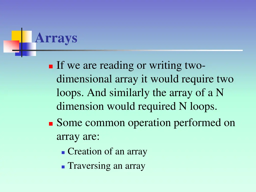 arrays 5