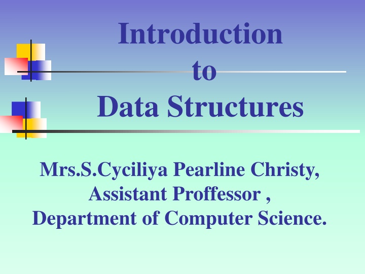 introduction to data structures