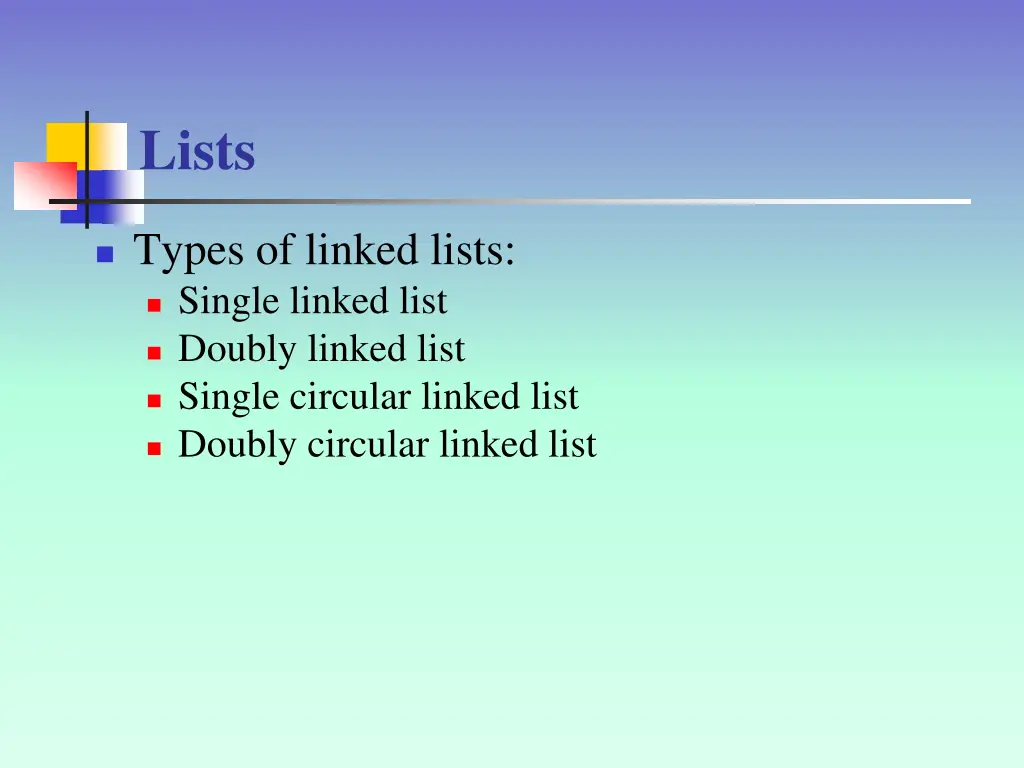 lists 2