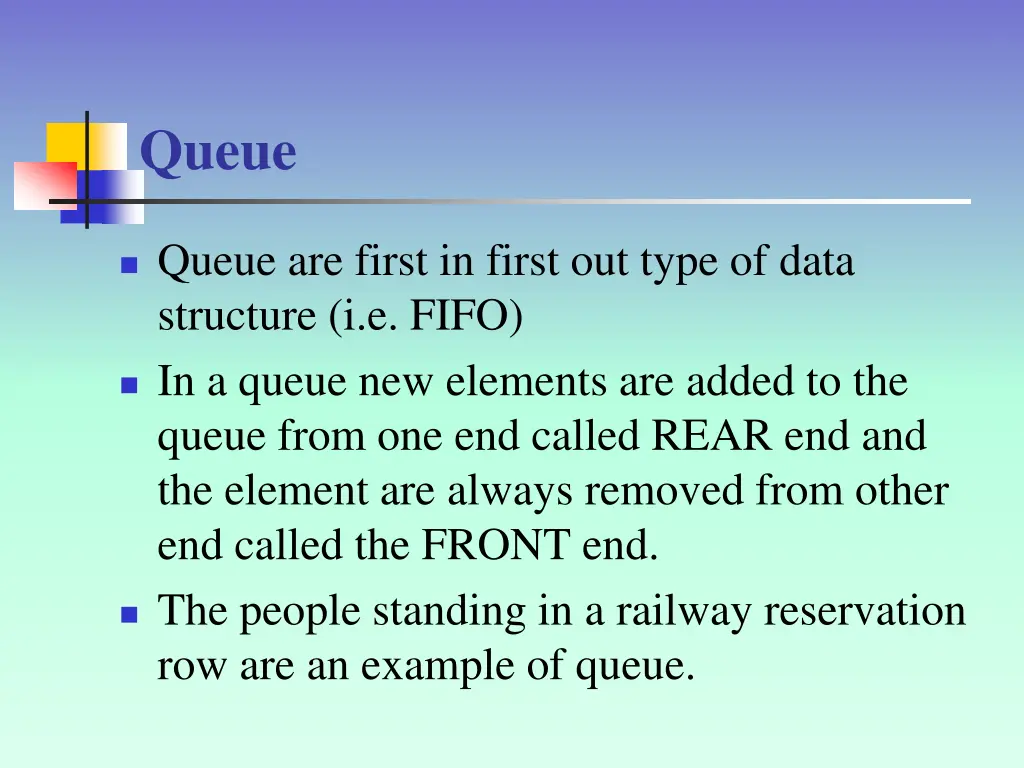queue
