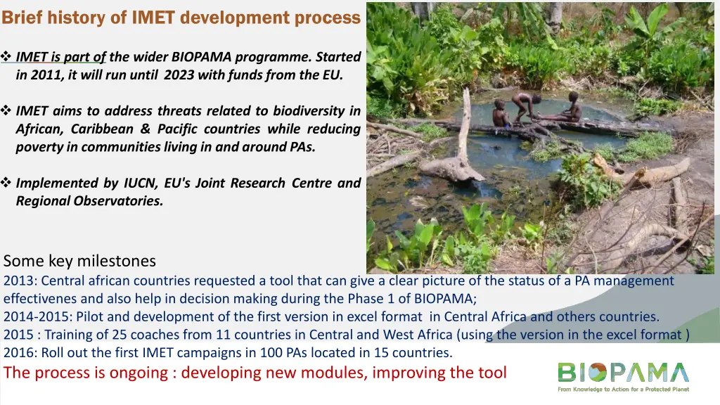 brief history of imet development process