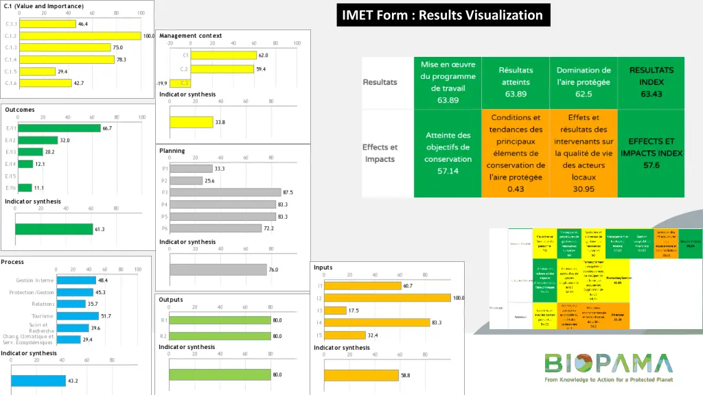 imet form results visualization