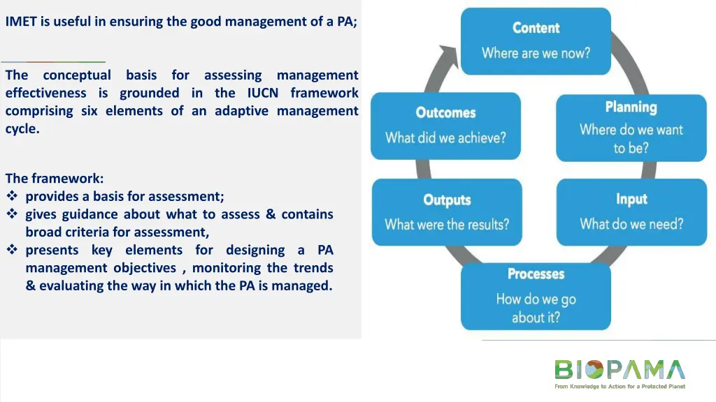 imet is useful in ensuring the good management
