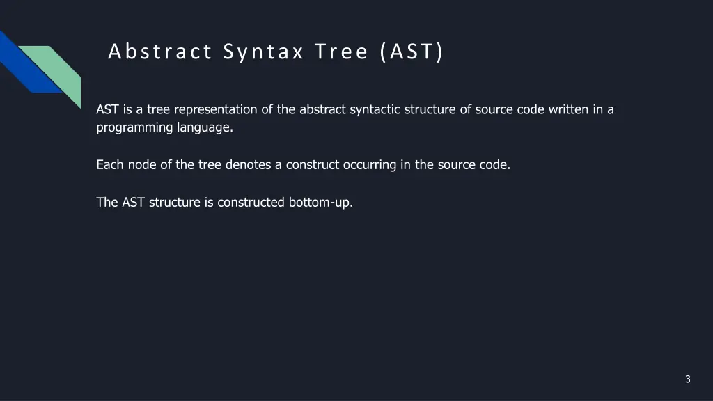 abstract syntax tree ast