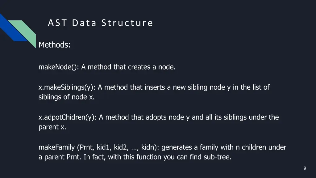 ast data structure 1