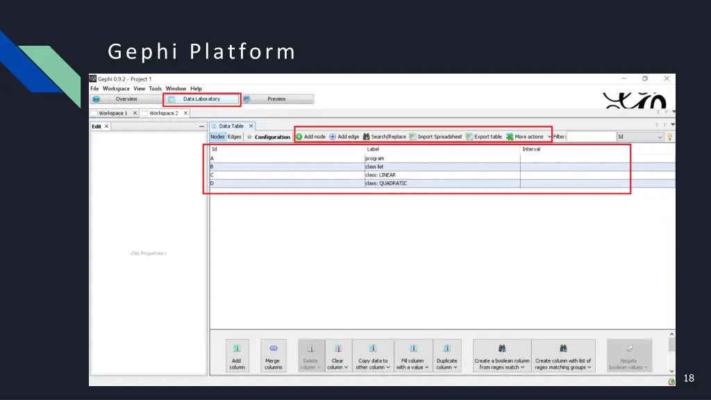 gephi platform 4