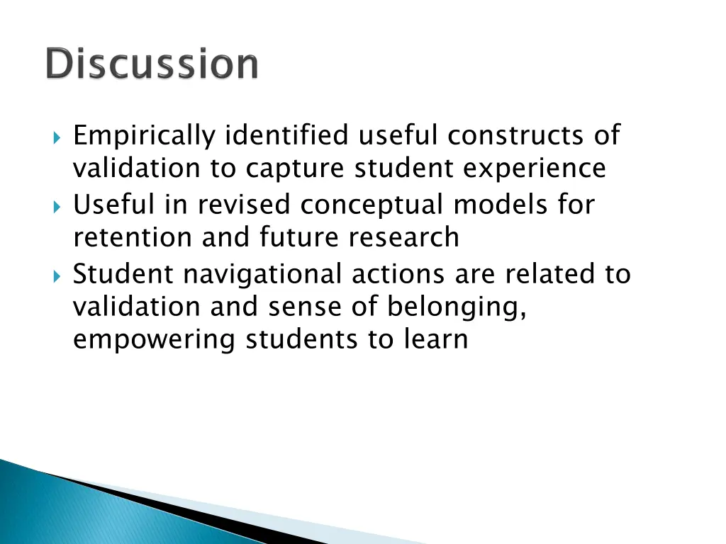empirically identified useful constructs