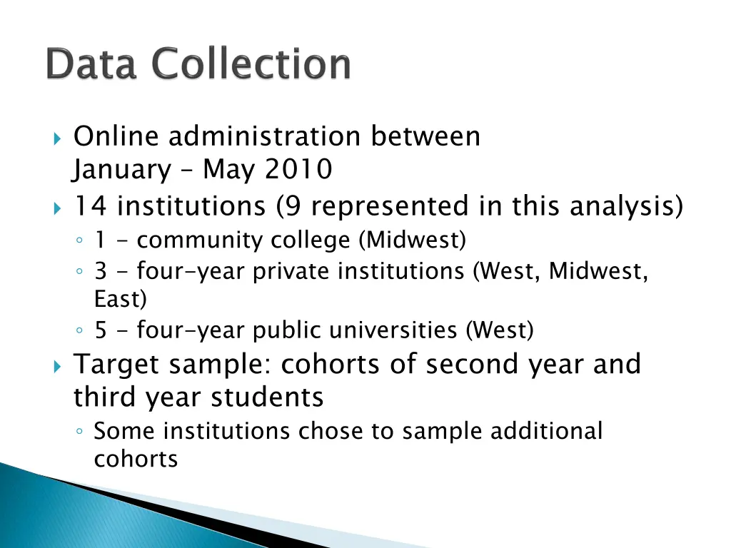 online administration between january may 2010