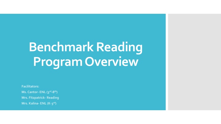 benchmark reading program overview
