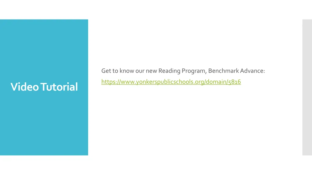 get to know our new reading program benchmark