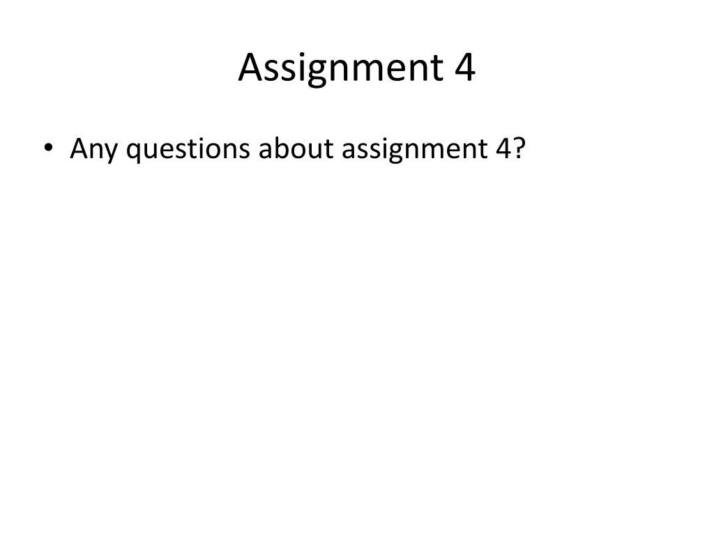 assignment 4