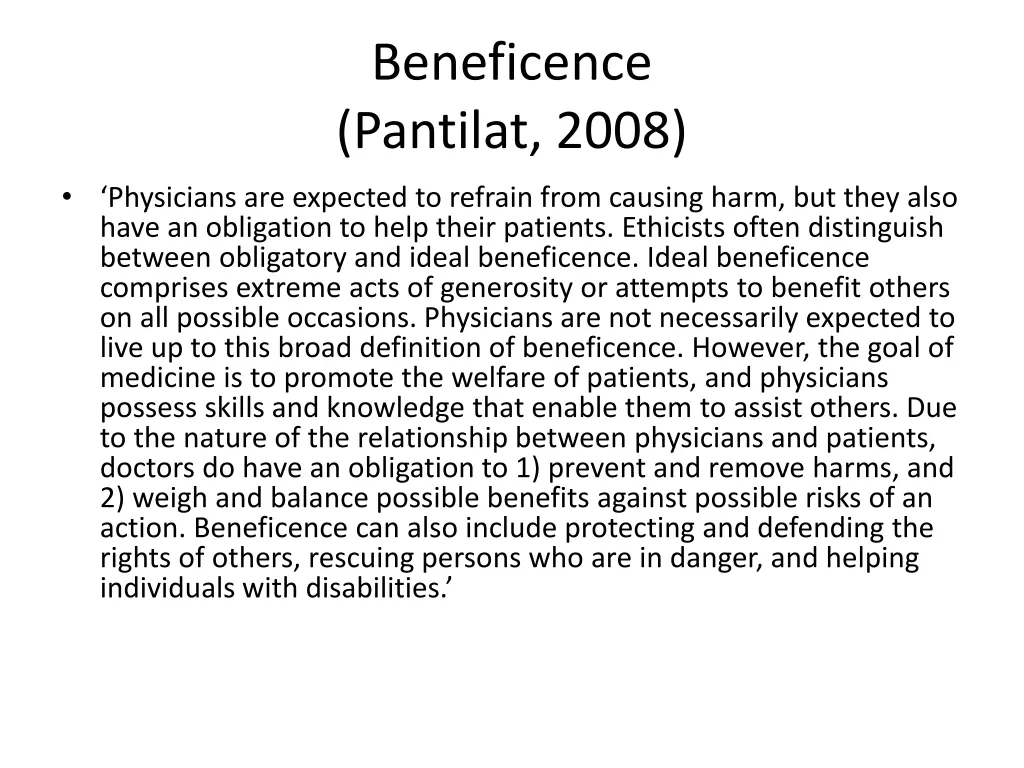 beneficence pantilat 2008 1