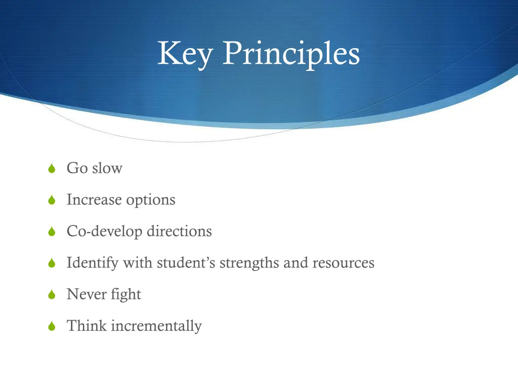 key principles