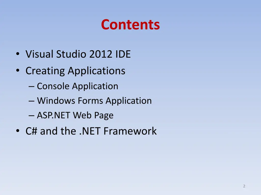 contents
