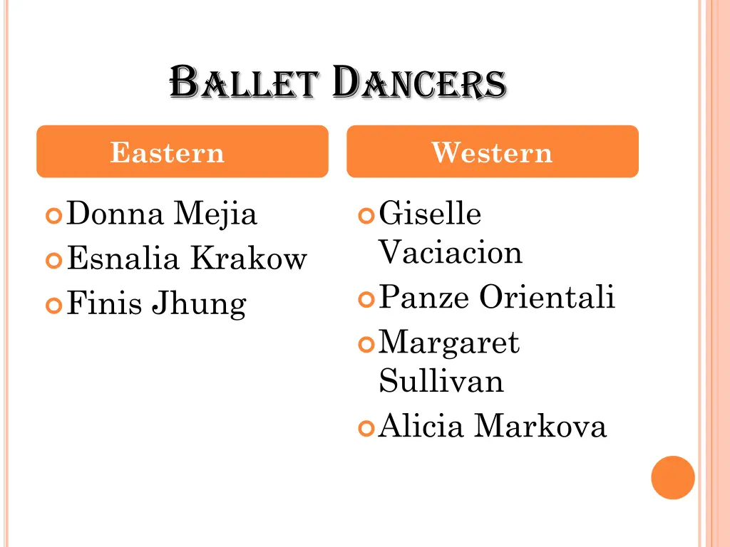 b allet d ancers