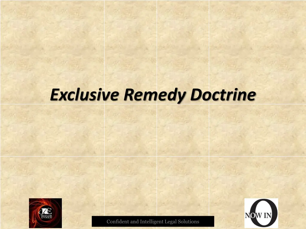 exclusive remedy doctrine