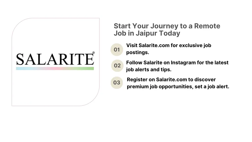 start your journey to a remote job in jaipur today