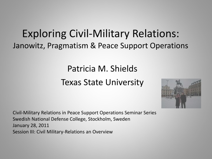 exploring civil military relations janowitz