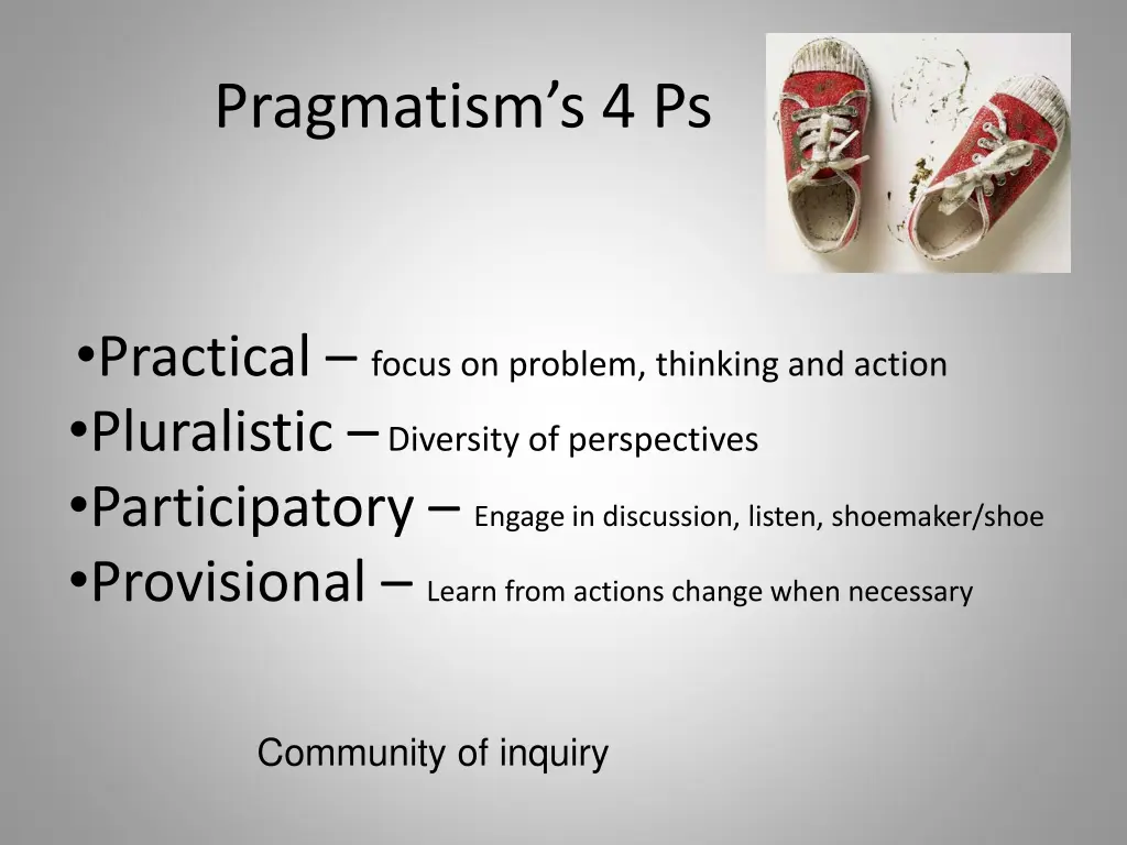 pragmatism s 4 ps