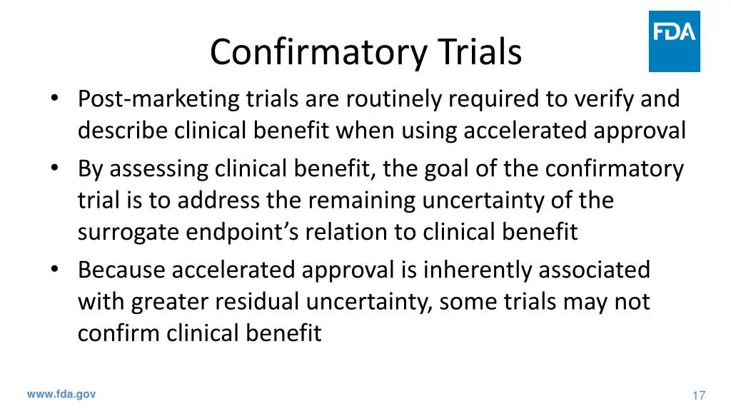 confirmatory trials