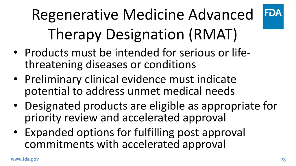 regenerative medicine advanced therapy