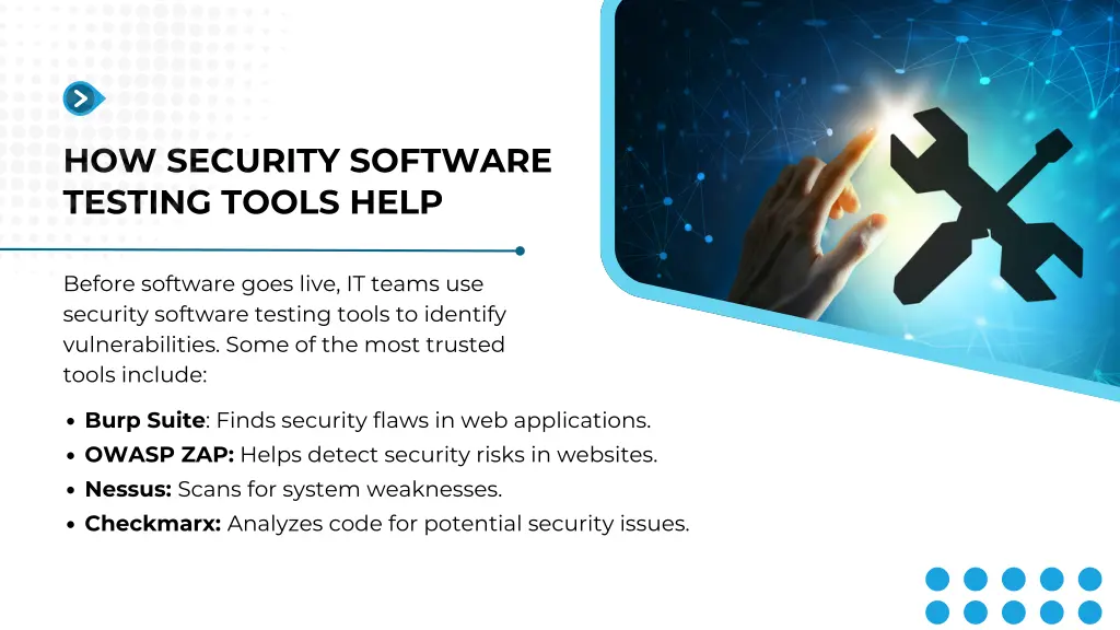 how security software testing tools help