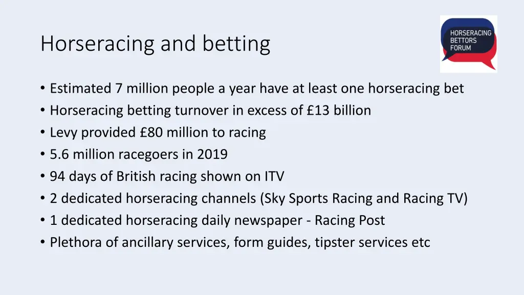 horseracing and betting