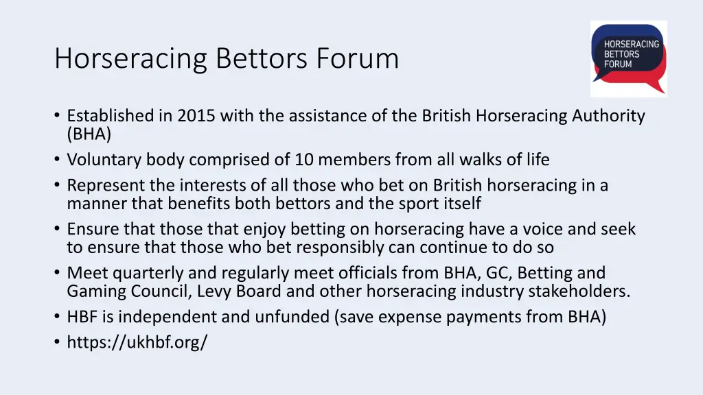 horseracing bettors forum