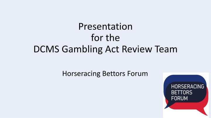 presentation for the
