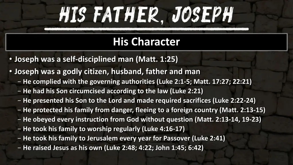 his character 1