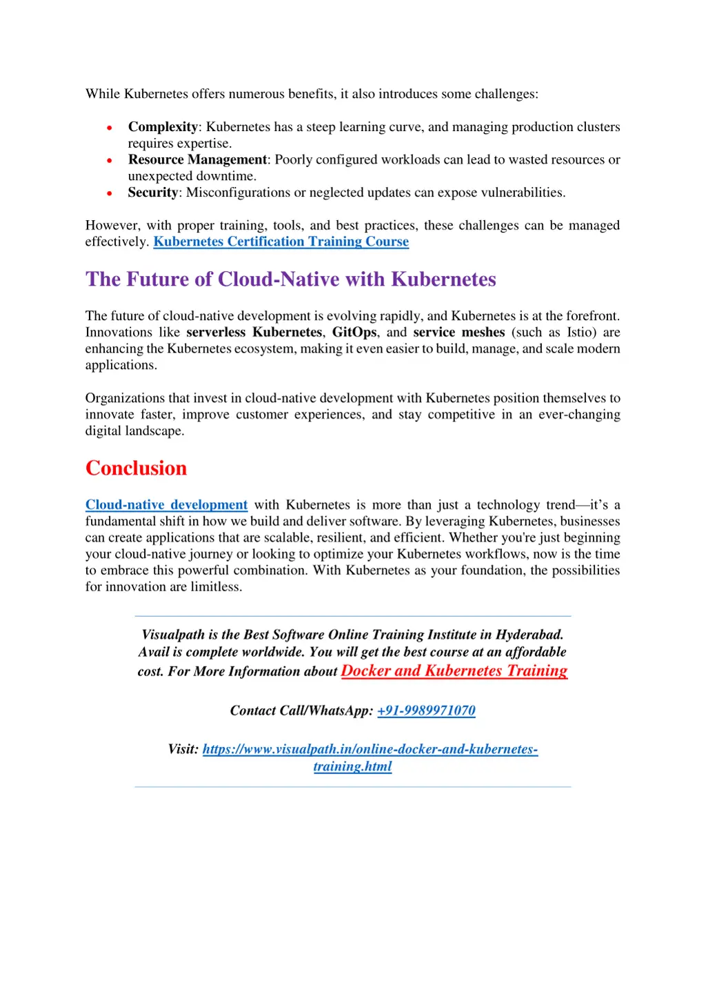 while kubernetes offers numerous benefits it also