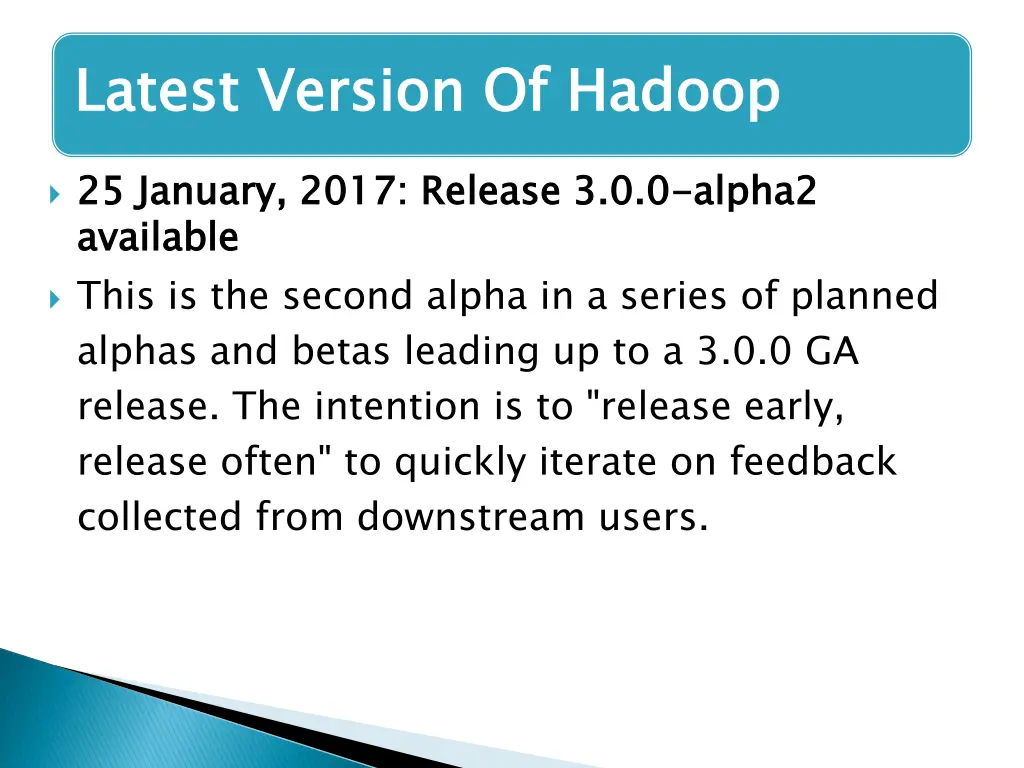 latest version of hadoop