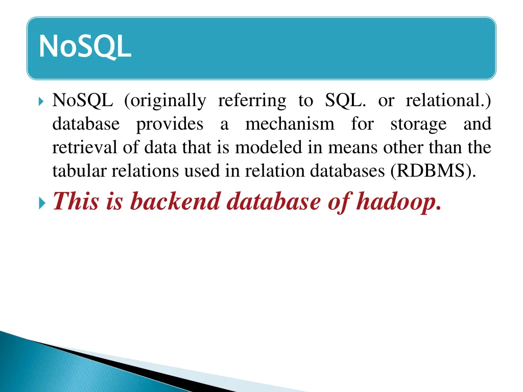 nosql