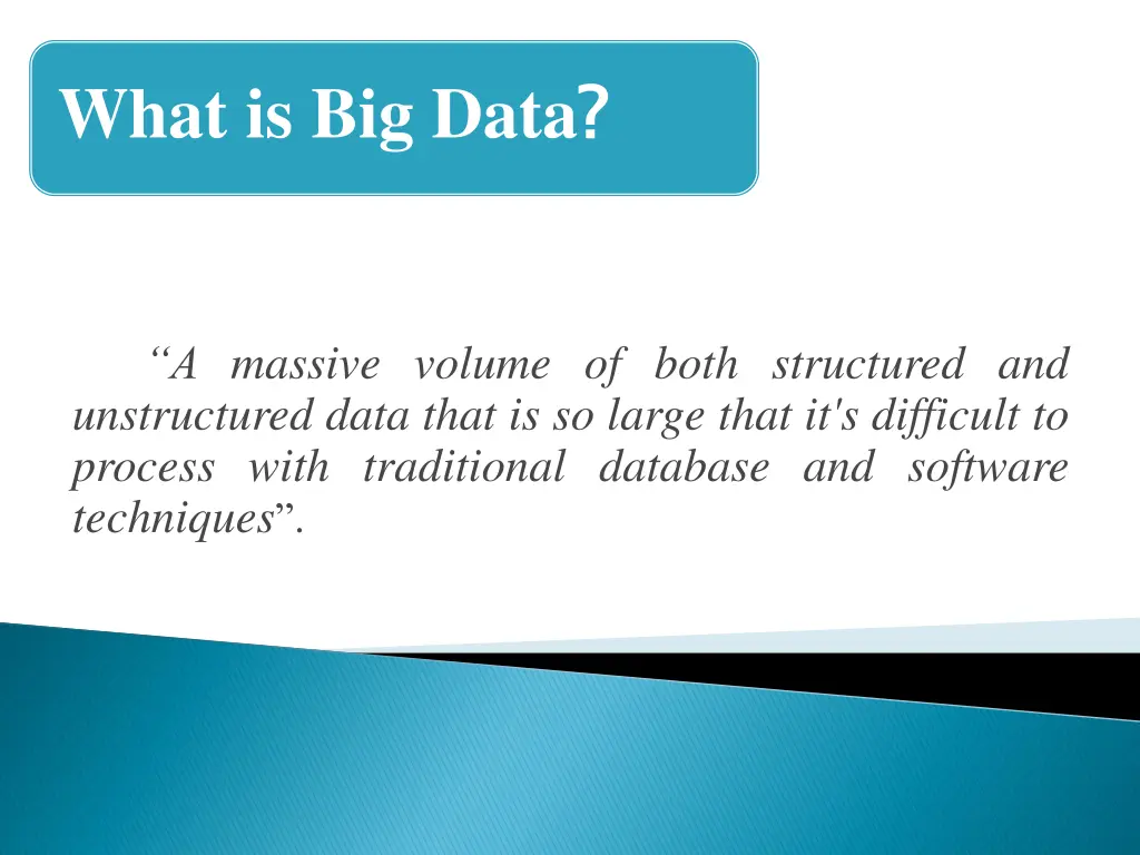 what is big data