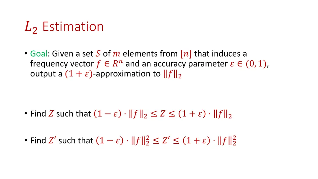 2 estimation