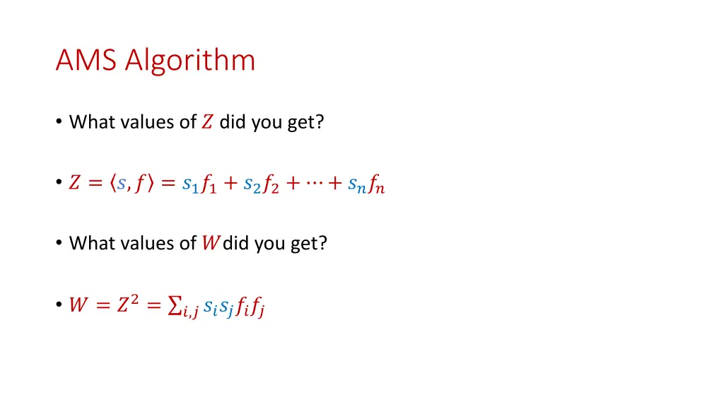ams algorithm 1