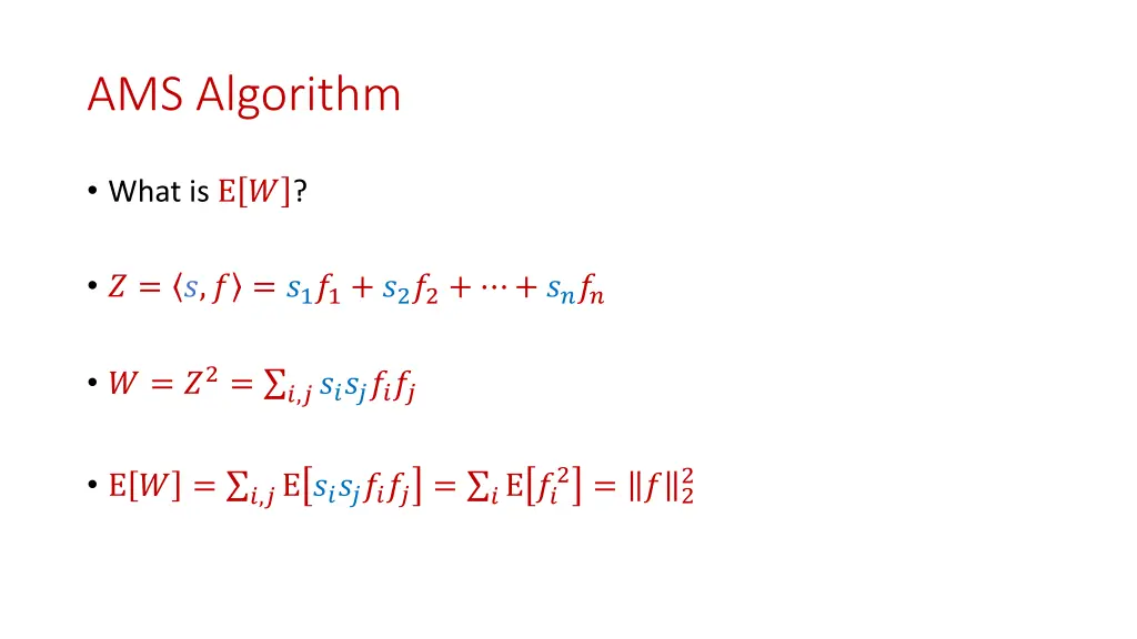 ams algorithm 3