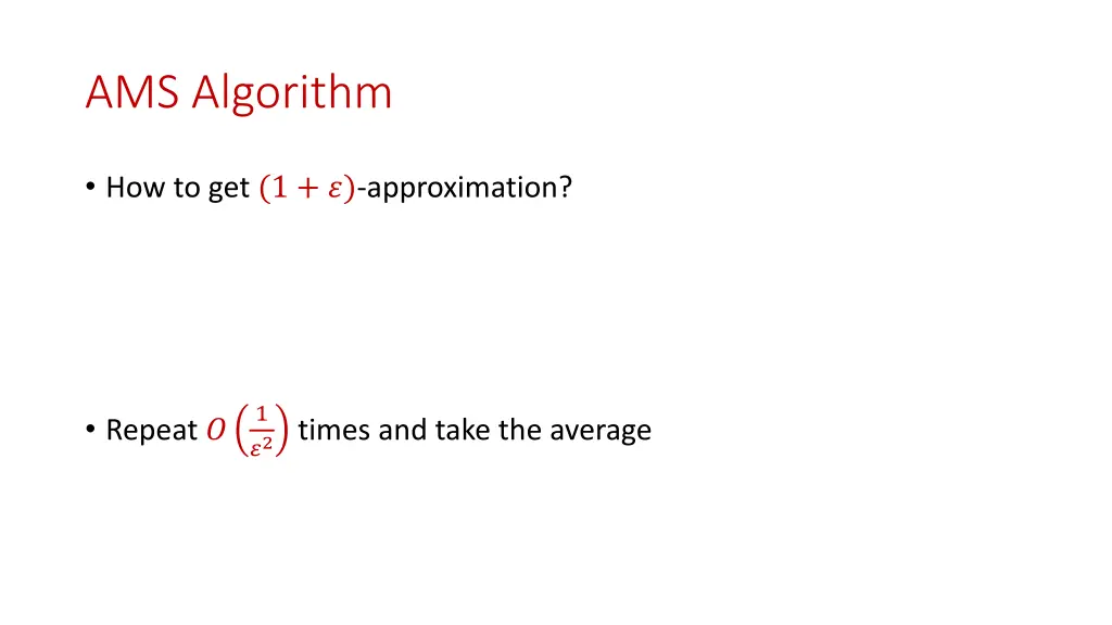 ams algorithm 6