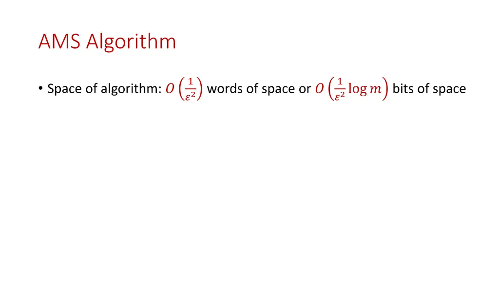ams algorithm 7