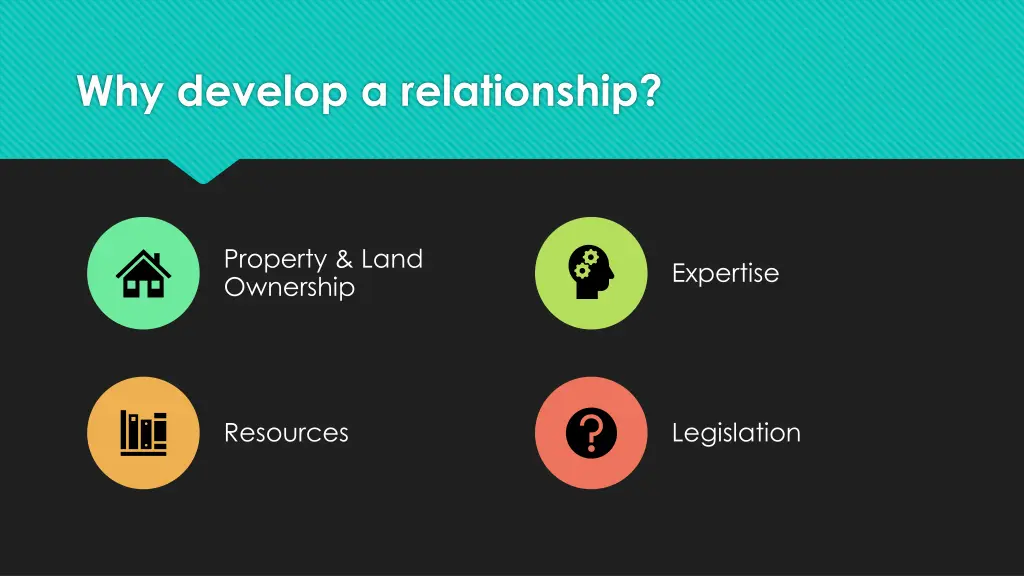 why develop a relationship