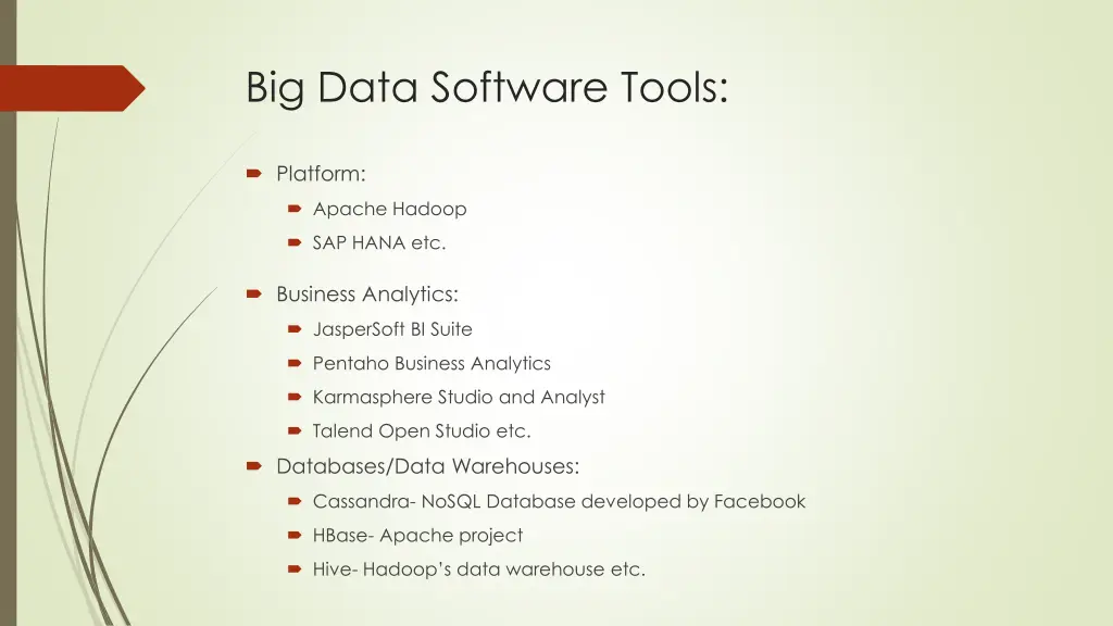big data software tools