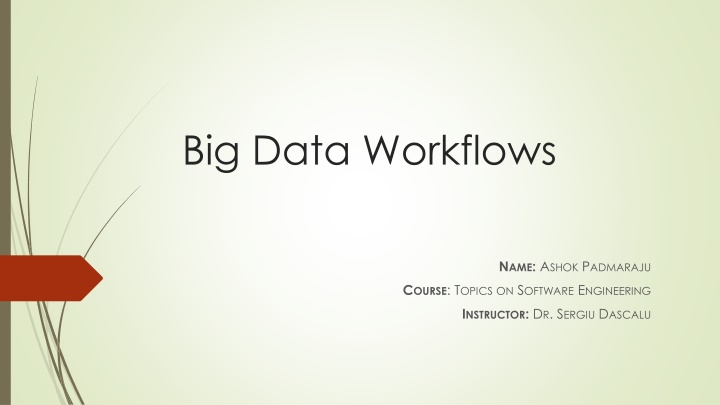 big data workflows